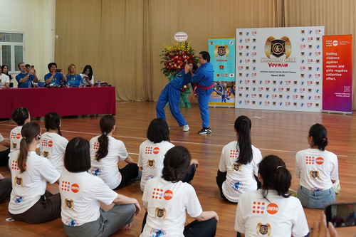 Vovinam: Hướng dẫn phụ nữ và trẻ em gái kỹ năng phòng vệ trước bạo lực giới