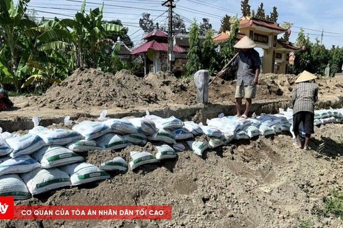 Gia cố các điểm sạt lở nguy hiểm dọc sông Bồ tại xã Quảng Điền