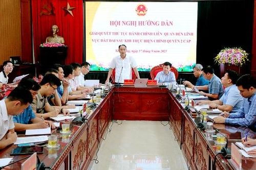 Hướng dẫn giải quyết thủ tục hành chính lĩnh vực đất đai cho các xã