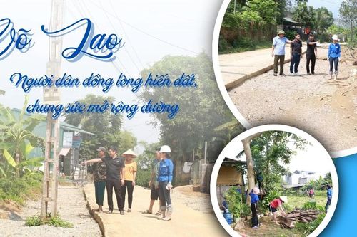 Võ Lao: Người dân đồng lòng hiến đất, chung sức mở rộng đường