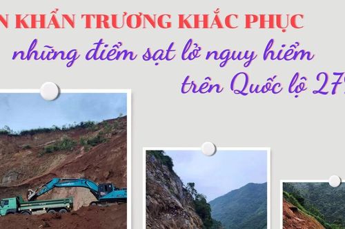 Cần khẩn trương khắc phục những điểm sạt lở nguy hiểm trên Quốc lộ 279