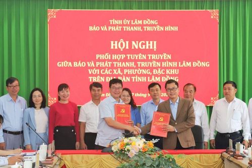 Báo và PTTH Lâm Đồng phối hợp tuyên truyền với 9 xã, phường phía Nam