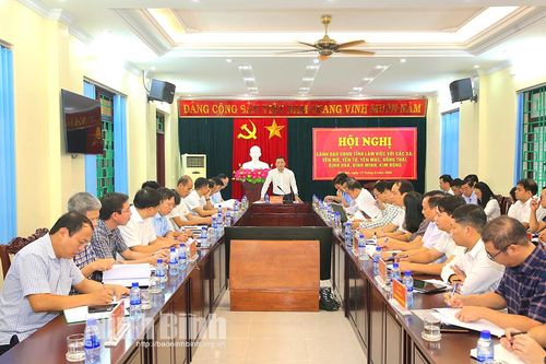 Lãnh đạo UBND tỉnh làm việc với các xã: Yên Mô, Yên Từ, Yên Mạc, Đồng Thái, Định Hóa, Bình Minh và Kim Đông