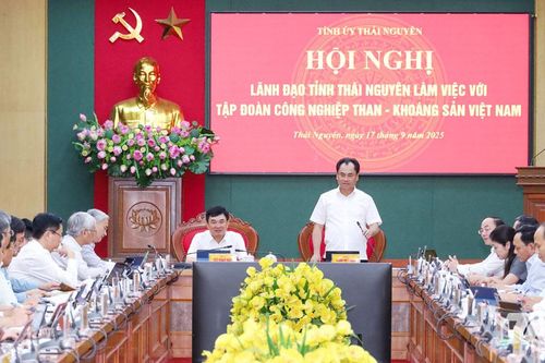Thái Nguyên và Tập đoàn Công nghiệp Than - Khoáng sản Việt Nam đẩy mạnh hợp tác