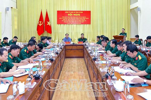 Đảng ủy Quân sự tỉnh Cà Mau tổng kết Nghị quyết 18-NQ/TW
