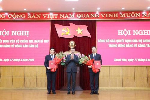 Bộ Chính trị, Ban Bí thư điều động, chỉ định 2 Phó Bí thư Tỉnh ủy Thanh Hóa