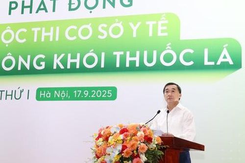 Thứ trưởng Trần Văn Thuấn: Cơ sở y tế không khói thuốc lá còn là tiêu chuẩn, thước đo, cam kết đạo đức