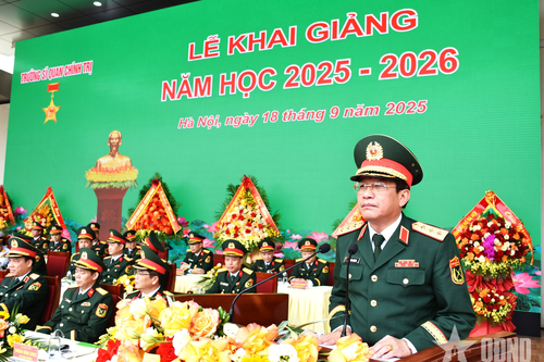 Thượng tướng Trương Thiên Tô: Trường Sĩ quan Chính trị bền bỉ gieo mầm niềm tin, hun đúc lý tưởng, rèn đắp bản lĩnh cho các thế hệ cán bộ chính trị