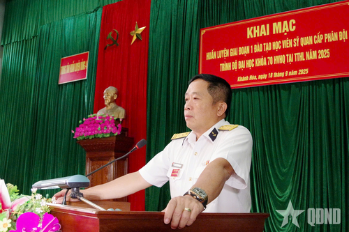 Khai mạc huấn luyện đào tạo giai đoạn 1 học viên Học viện Hải quân