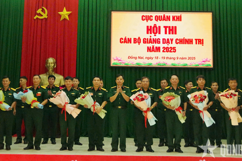 Cục Quân khí tổ chức Hội thi 'Cán bộ giảng dạy chính trị'