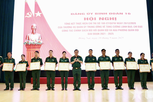Binh đoàn 16 thực hiện tốt chính sách hậu phương quân đội