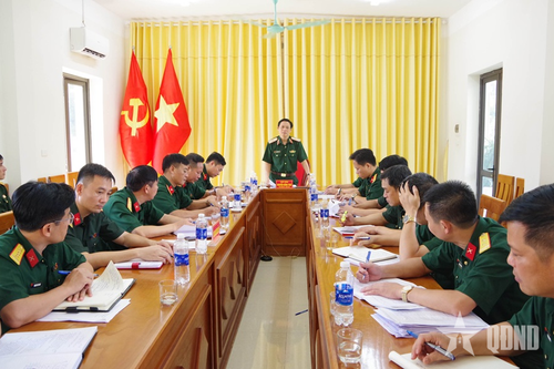 Hội đồng Phối hợp phổ biến, giáo dục pháp luật Quân khu 2 kiểm tra, khảo sát tại Bộ CHQS tỉnh Lào Cai