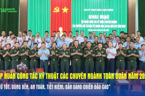 Tập huấn công tác kỹ thuật các chuyên ngành toàn quân năm 2025: 'Giữ tốt, dùng bền, an toàn, tiết kiệm, sẵn sàng chiến đấu cao'