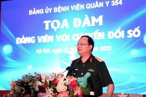 Đảng ủy Bệnh viện 354 tổ chức Tọa đàm 'Đảng viên với chuyển đổi số'