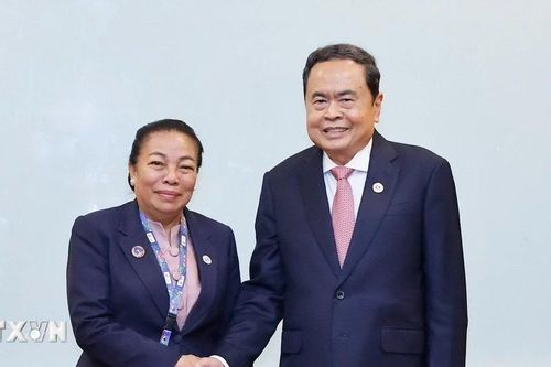 Chủ tịch Quốc hội Trần Thanh Mẫn gặp Phó Chủ tịch Quốc hội Lào