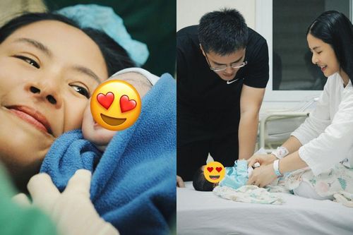 Hoa hậu Ngọc Hân sinh con đầu lòng