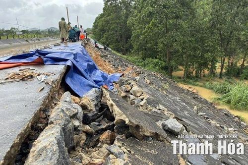 Xuất hiện nhiều điểm sạt, vỡ kênh mương, cống tiêu