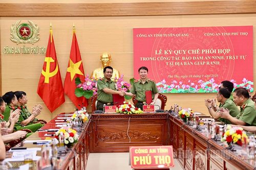 Ký kết Quy chế phối hợp bảo đảm an ninh trật tự tại địa bàn giáp ranh tỉnh Tuyên Quang và tỉnh Phú Thọ