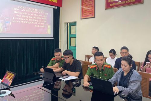 Công an phường Cửa Nam chủ động, sáng tạo trong triển khai cơ sở dữ liệu về PCCC&CNCH