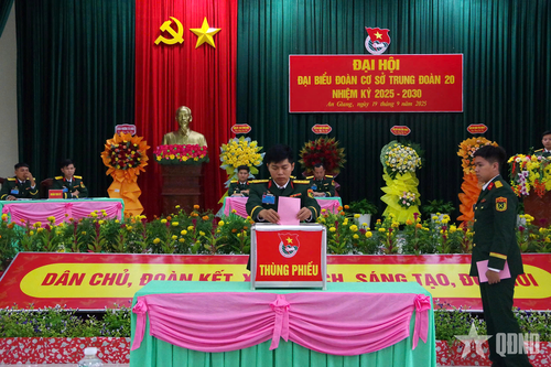 Đại hội Đoàn cơ sở Trung đoàn 20 (Sư đoàn 330) thành công tốt đẹp
