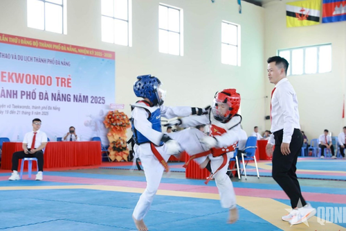 Gần 400 vận động viên dự giải taekwondo trẻ các câu lạc bộ TP Đà Nẵng năm 2025
