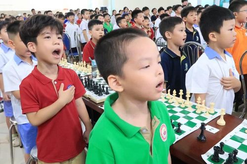 Hơn 200 học sinh tham gia Giải Cờ vua nhanh phường Hồng Bàng năm 2025