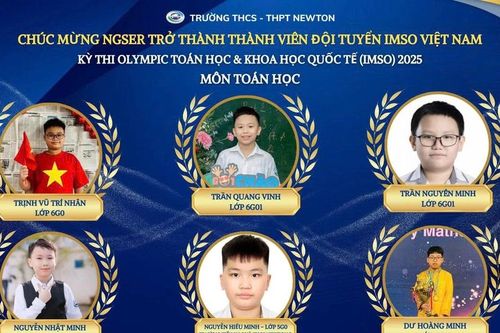 Ấn tượng trường tư thục góp gần 50% thành viên đội tuyển quốc gia IMSO 2025