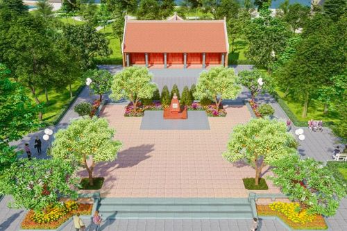Hình ảnh nhà trưng bày Anh hùng Võ Thị Sáu trong công viên trung tâm Thủ đô