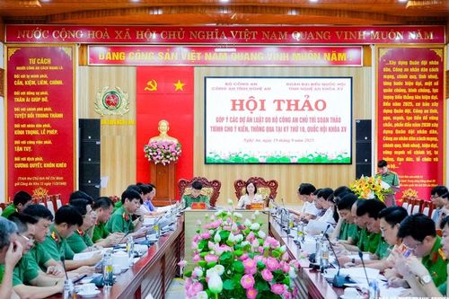 Góp ý các dự án luật do Bộ Công an chủ trì soạn thảo trình Quốc hội khóa XV
