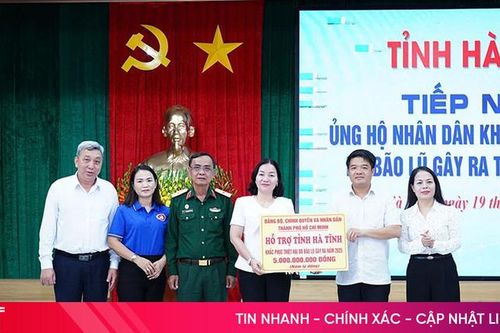 TP Hồ Chí Minh hỗ trợ Hà Tĩnh 5 tỷ đồng khắc phục hậu quả thiên tai