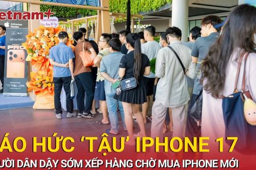Người dân dậy sớm, nô nức xếp hàng chờ 'tậu' iPhone thế hệ mới