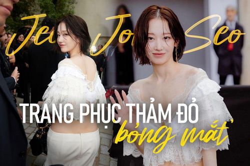 Trang phục thảm đỏ của Jeon Jong Seo khiến dân tình 'bỏng mắt'