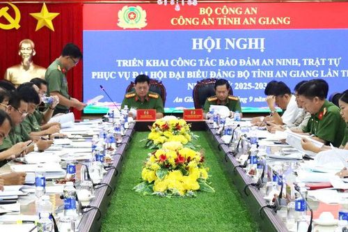 Công an triển khai kế hoạch bảo đảm an ninh, trật tự Đại hội đại biểu Đảng bộ tỉnh An Giang