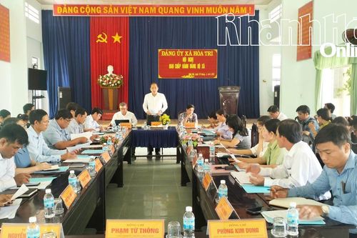 Hội nghị Ban Chấp hành Đảng bộ xã Hòa Trí lần thứ I, nhiệm kỳ 2025 - 2030
