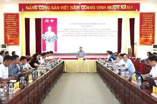 Sở Nội vụ tỉnh Lào Cai làm việc với 12 xã, phường để tháo gỡ vướng mắc sau khi thực hiện chính quyền địa phương hai cấp