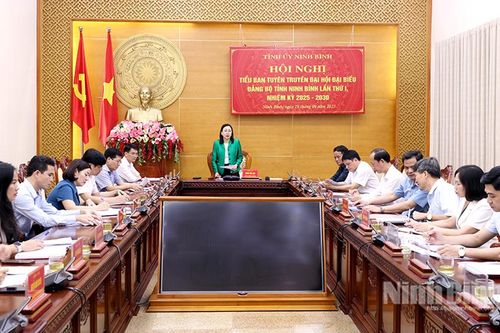 Tăng cường tuyên truyền, sẵn sàng cho Đại hội đại biểu Đảng bộ tỉnh Ninh Bình lần thứ I