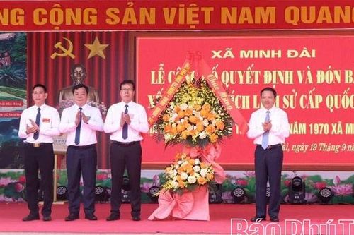 Công bố quyết định xếp hạng Di tích lịch sử cấp Quốc gia: Địa điểm Khu Kinh tế Thanh niên năm 1970 tại xã Minh Đài