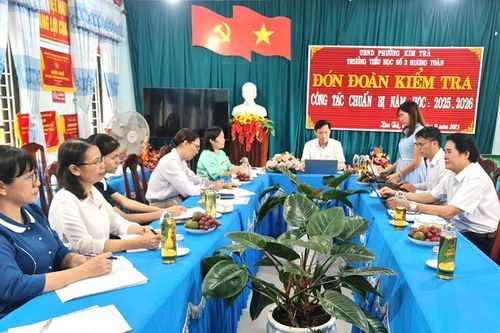 Sở Giáo dục và Đào tạo kiểm tra công tác đầu năm học 2025-2026