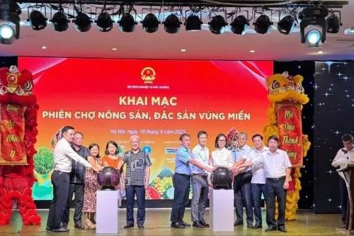 Khai mạc Phiên chợ nông sản gắn với chuyển đổi số