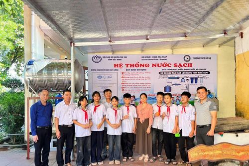 Bắc Ninh: Bàn giao hệ thống nước sạch cho học sinh hai trường THCS