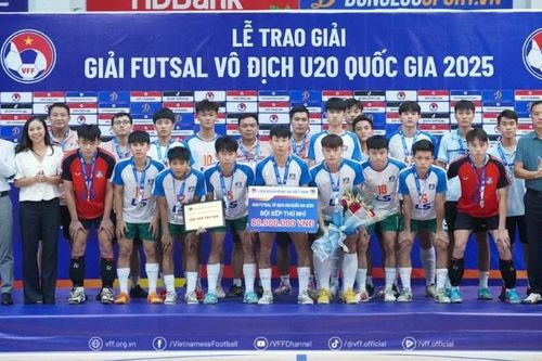 Giải futsal vô địch U20 quốc gia 2025: Bị kỷ luật nhưng Thái Sơn Nam vẫn được vinh danh Á quân.