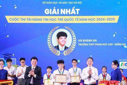 Hà Nội trao thưởng cho 223 thí sinh đoạt giải tài năng tin học trẻ quốc tế