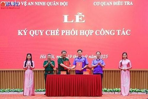 Ký Quy chế phối hợp công tác giữa Cơ quan điều tra VKSND tối cao và Cục Bảo vệ an ninh quân đội, Bộ Quốc phòng