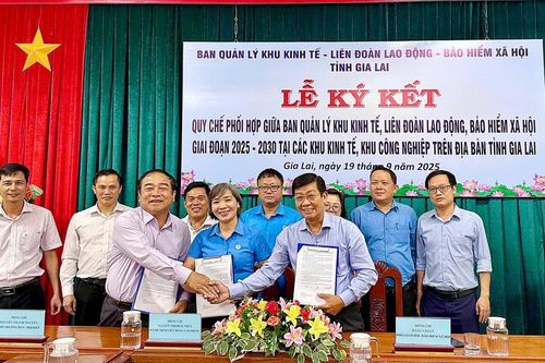 Phấn đấu 100% người lao động trong khu kinh tế, khu công nghiệp tham gia BHXH, BHYT, BHTN