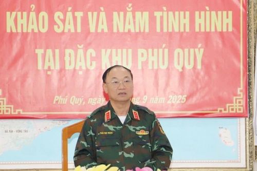 Bộ Tổng tham mưu khảo sát, nắm tình hình tại Đặc khu Phú Quý