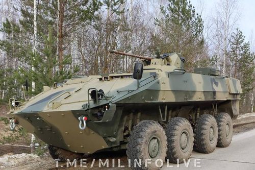Thiết giáp BTR-22 'cách mạng hóa' của Nga bất ngờ áp sát biên giới Belarus - Ba Lan