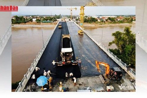 Cầu Phong Châu trước ngày khánh thành: Hoàn thiện những hạng mục cuối cùng