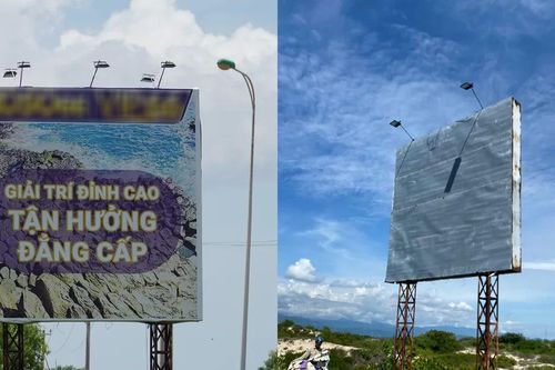 Khánh Hòa: Bảng quảng cáo cá cược đã được dỡ sau khi Báo SGGP phản ánh