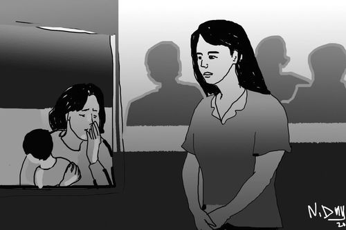 Nước mắt người mẹ trẻ