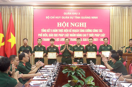 Bộ CHQS tỉnh Quảng Ninh: Tổng kết công tác phổ biến, giáo dục pháp luật cho thanh niên giai đoạn 2021 - 2025